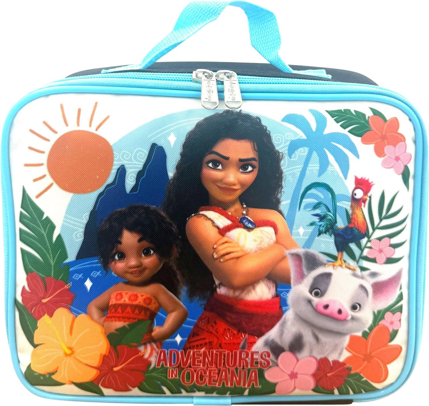 Disney Licensed Kid's Insulated Lunch Box (Moana Black-Blue)