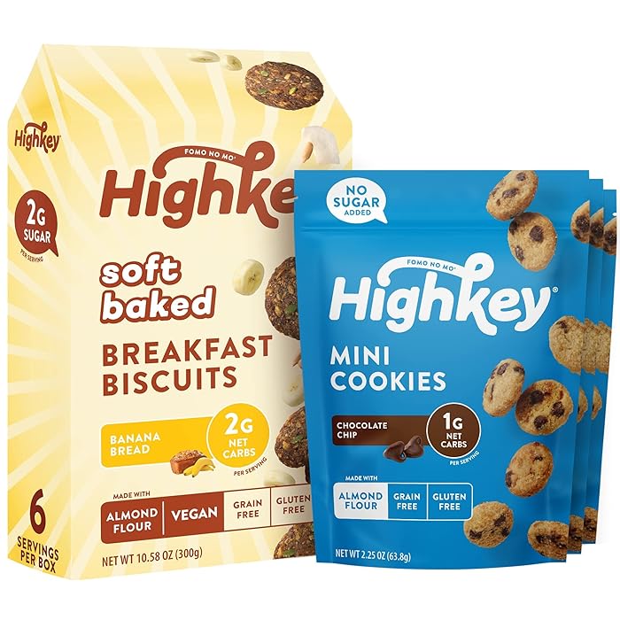 Buy HighKey Gluten Free Snack Pack Keto Snacks Variety, Sugar Free