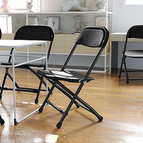 Miniatura 2 de Muebles para niños silla plegable de plástico., Metal, Negro