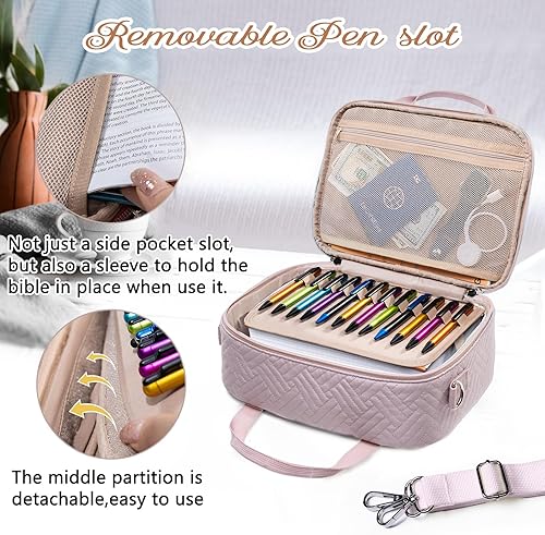 Miniatura 3 de Funda grande para la Biblia para mujeres, fundas de la Biblia, funda de transporte para la Biblia, bolsas para libros y bolsas para mujeres con
