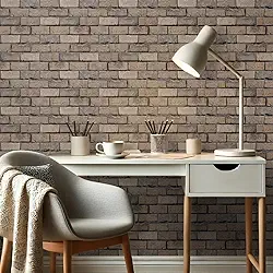 Papel de Parede Tijolinho Adesivo de Parede 3D Texturizado Lavável 5 Metros x 45cm (Tijolo London)