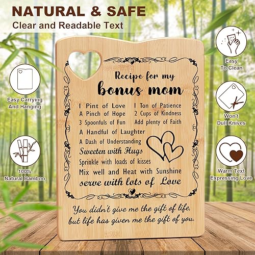 Miniatura 3 de Regalos para mamá Regalos de cumpleaños para mamá de hija e hijo, juego de tabla de cortar para mamá, regalo ideal para el día de la madre, regalo