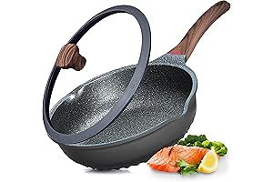 Vinchef 11 Inch Nonstick Deep Frying Pan with Lid