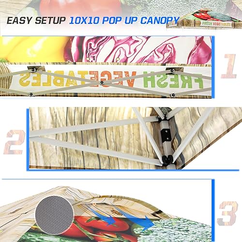 Miniatura 7 de EAGLE PEAK Tienda de campaña desplegable con bolsa de transporte con ruedas, 8 estacas, 4 cuerdas, 4 bolsas de peso, toldo de tienda de campaña