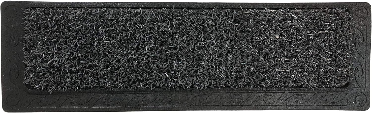 Clean Machine 10376924 Filigree Dirt Trapper Stair Treads, 8.5" x 29.5", Evergreen, 2 Pack