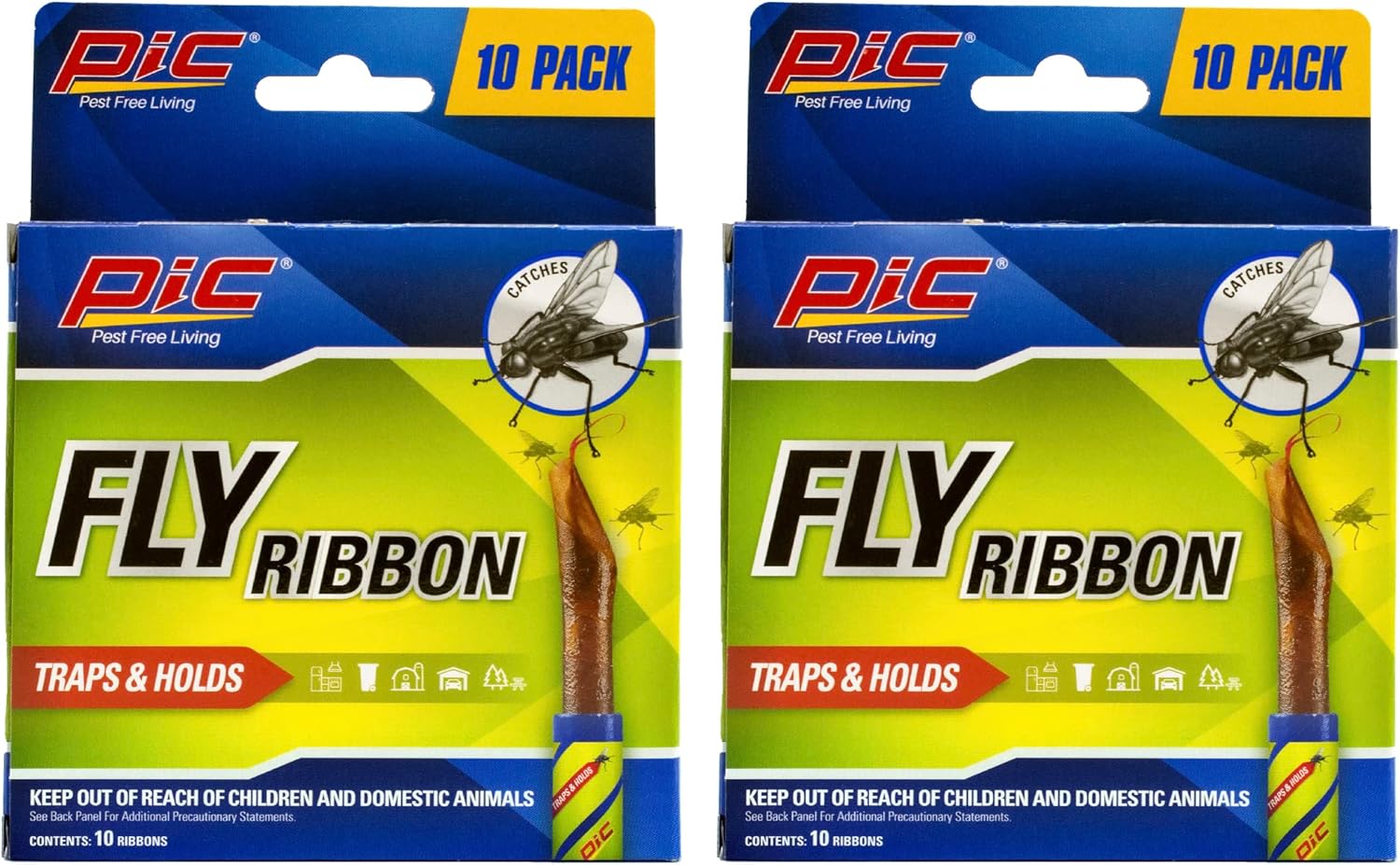 Amazon.com : Pic FR10B Sticky Fly Ribbons, 20-pack : Patio, Lawn & Garden