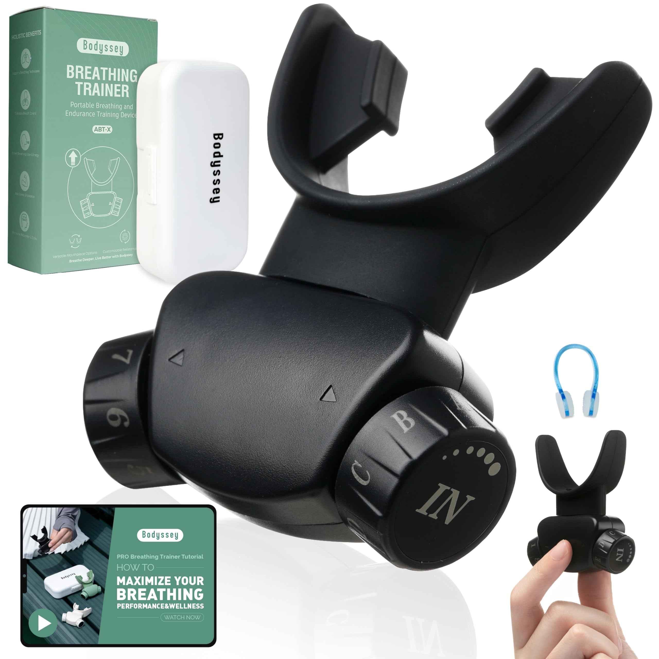 【特価商品】Bodyssey 呼吸トレーナー｜64段階調整・2種マウスピース・携 Amazon.co.jp: Bodyssey 呼吸トレーナー｜64段階調整・2種マウス