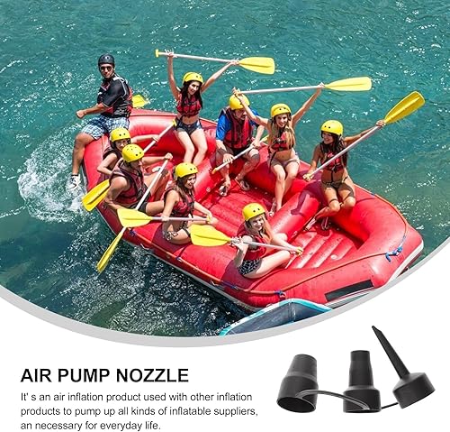 Miniatura 2 de DOITOOL 2 juegos de adaptadores de bomba de aire para inflables, boquillas de repuesto, bomba de aire eléctrica, 3 tamaños, cabezal de plástico,