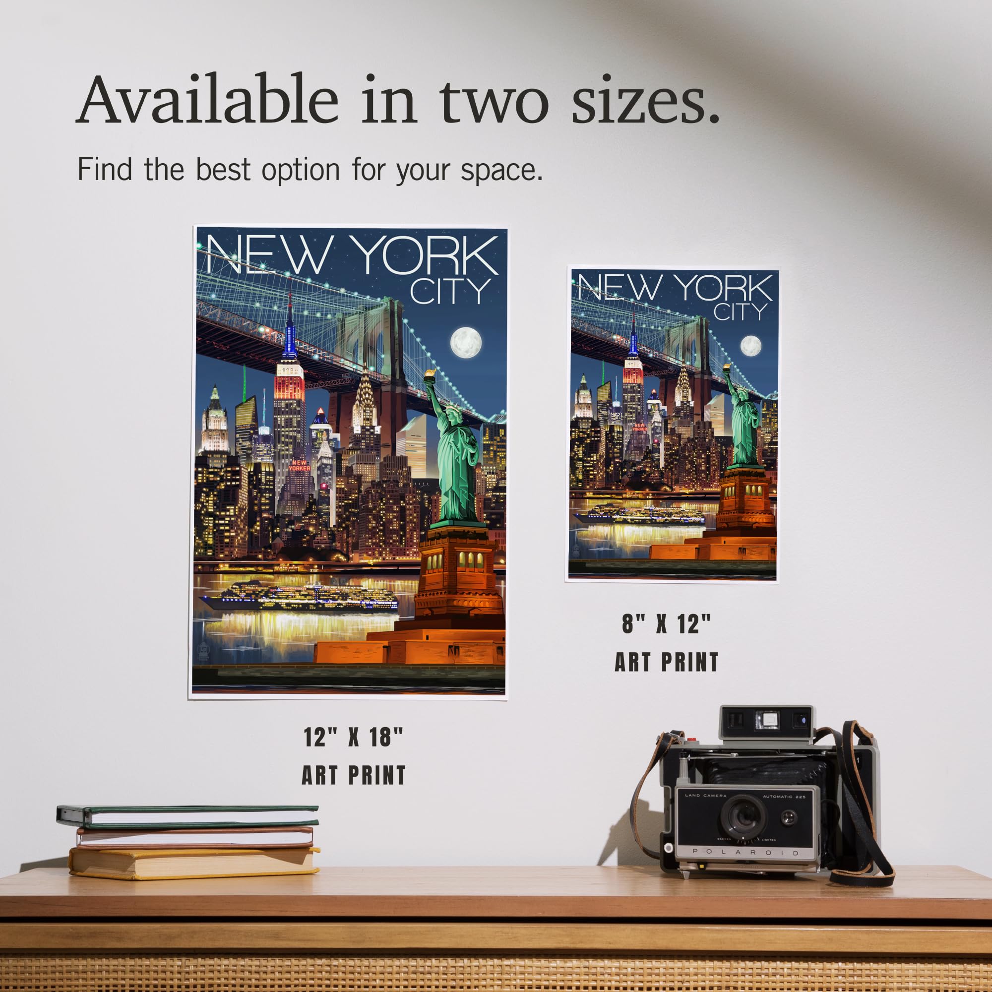 Amazon.com: Lantern Press 8x12 Inch Art Print Wall Decor, New York