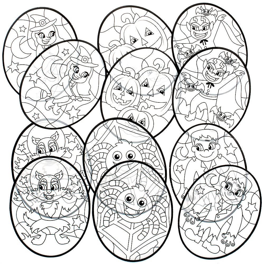 Baker Ross FE766 – Kit Dessin à Gratter Halloween – 8 Planches Thème Citrouille/Fantômes – Loisir Créatif Enfant Dès 4 Ans – 20,5 X 14,5 Cm