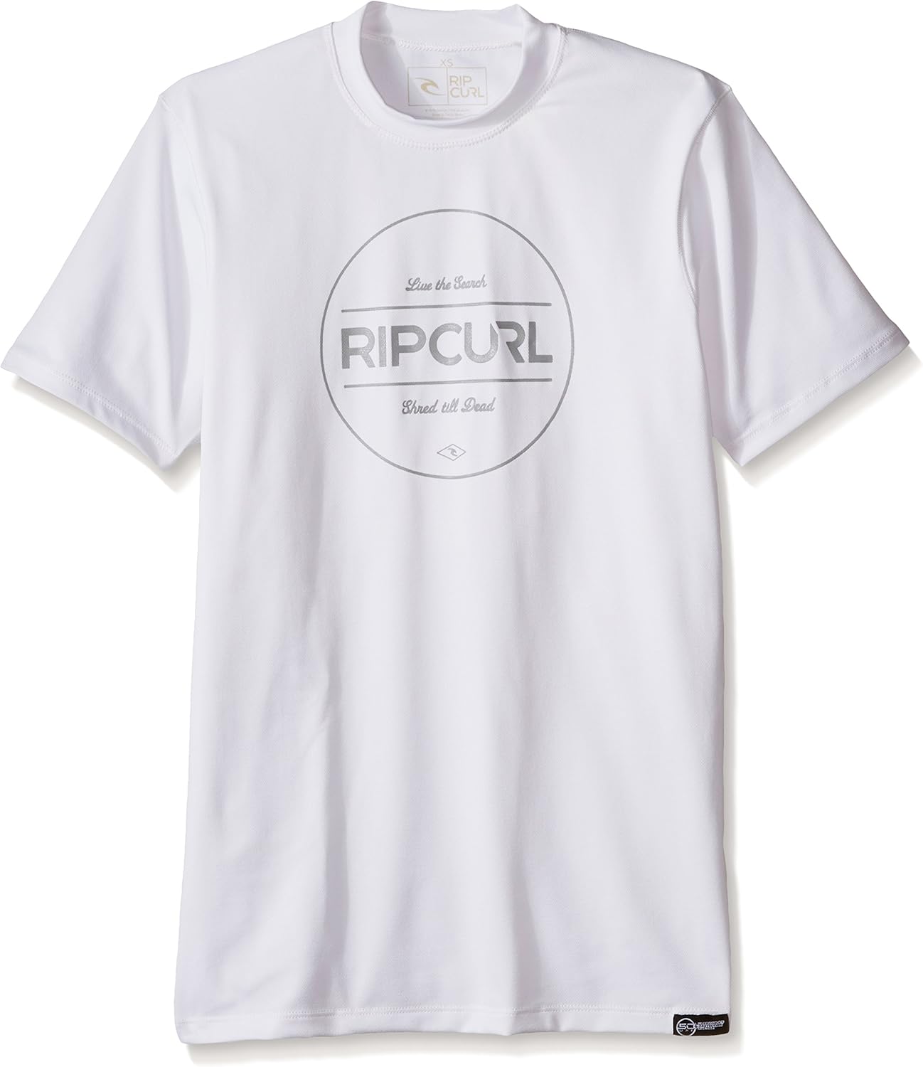 Rip Curl Foundation Short Sleeve Rash Guard Surf T-Shirt