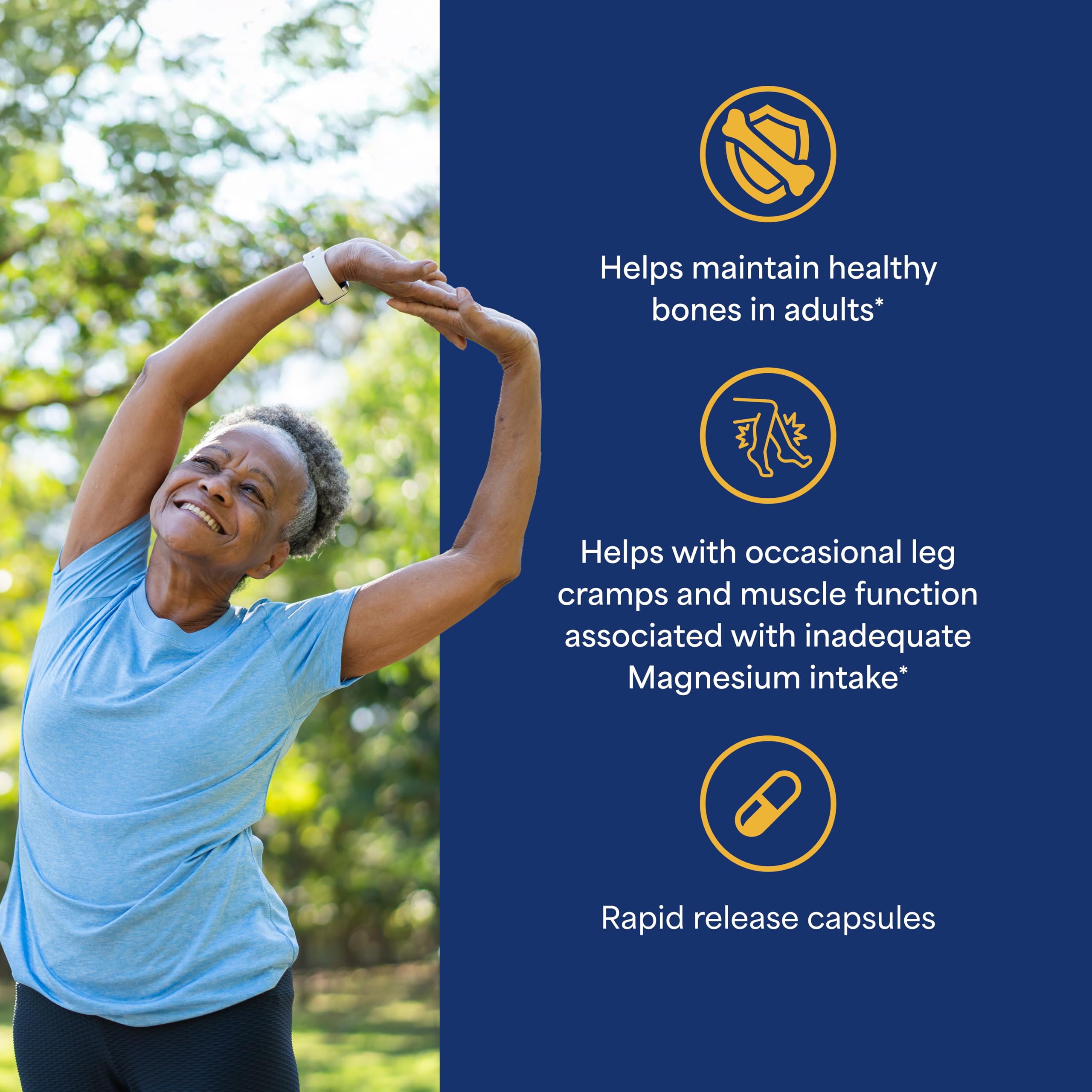 Puritan's Pride Triple Magnesium Complex 400mg, 120 Rapid Release Capsules — Amazon image 5