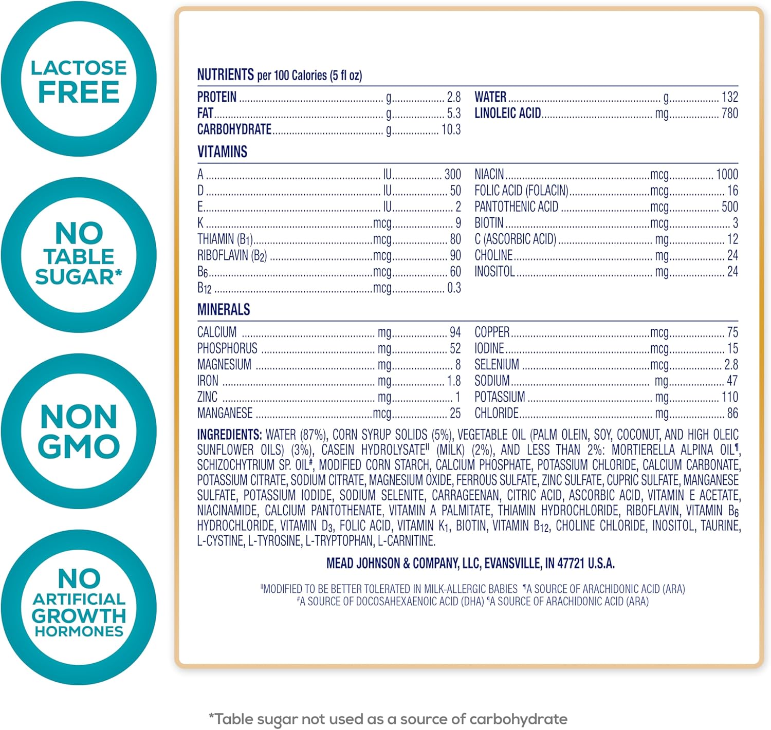 Enfamil Nutramigen Hypoallergenic Baby Formula with Iron, Lactose Free, Colic Relief from Cow's Milk Allergy Starts in 24 Hours, Brain Building DHA, Concentrated Liquid, 8 Fl Oz, 24 Bottles - Image 10