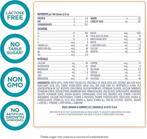 Miniatura 9 de Enfamil Nutramigen - Fórmula para bebés hipoalergénica con hierro, sin lactosa, alivio del cólico por alergia a la leche de vaca comienza en 24