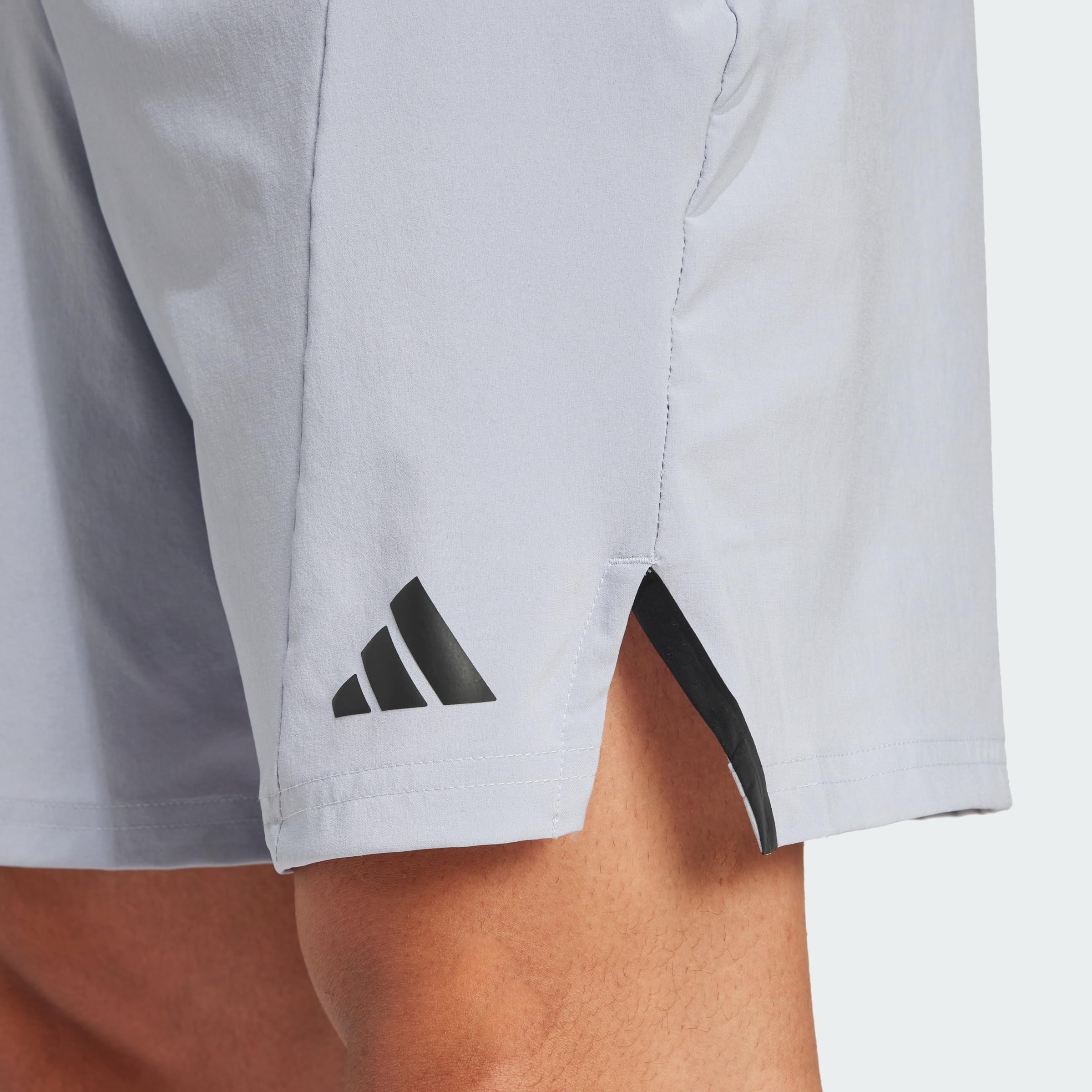 adidas Mezczyzni D4T Workout Short Shorts, halo silver, XL 5 inch