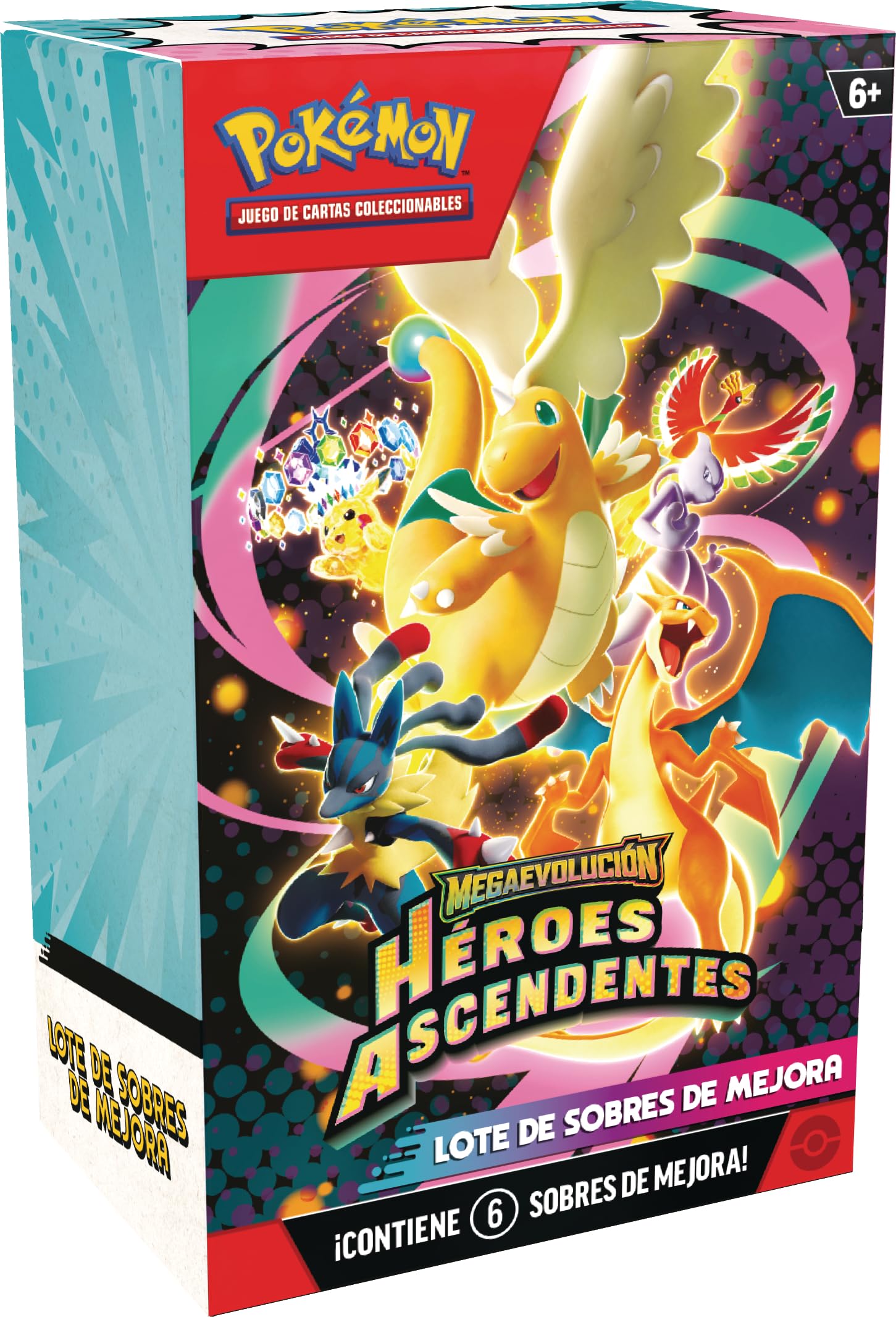 Pokémon: Lote de Sobres de Mejora de Megaevolución-Héroes Ascendentes (6 Sobres de Mejora)