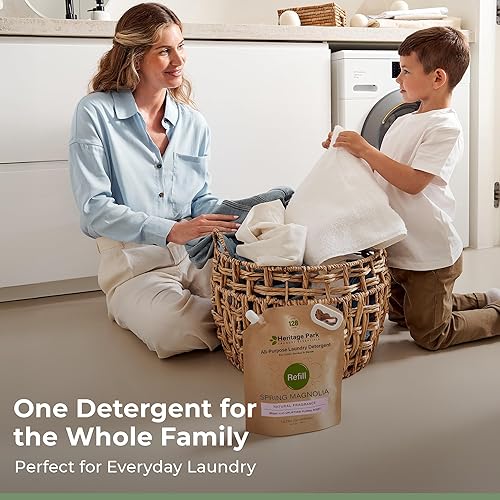 Miniatura 34 de Heritage Park - Detergente de lujo para ropa Detergente para ropa natural y enzimático probado por dermatólogos, a base de plantas, respetuoso