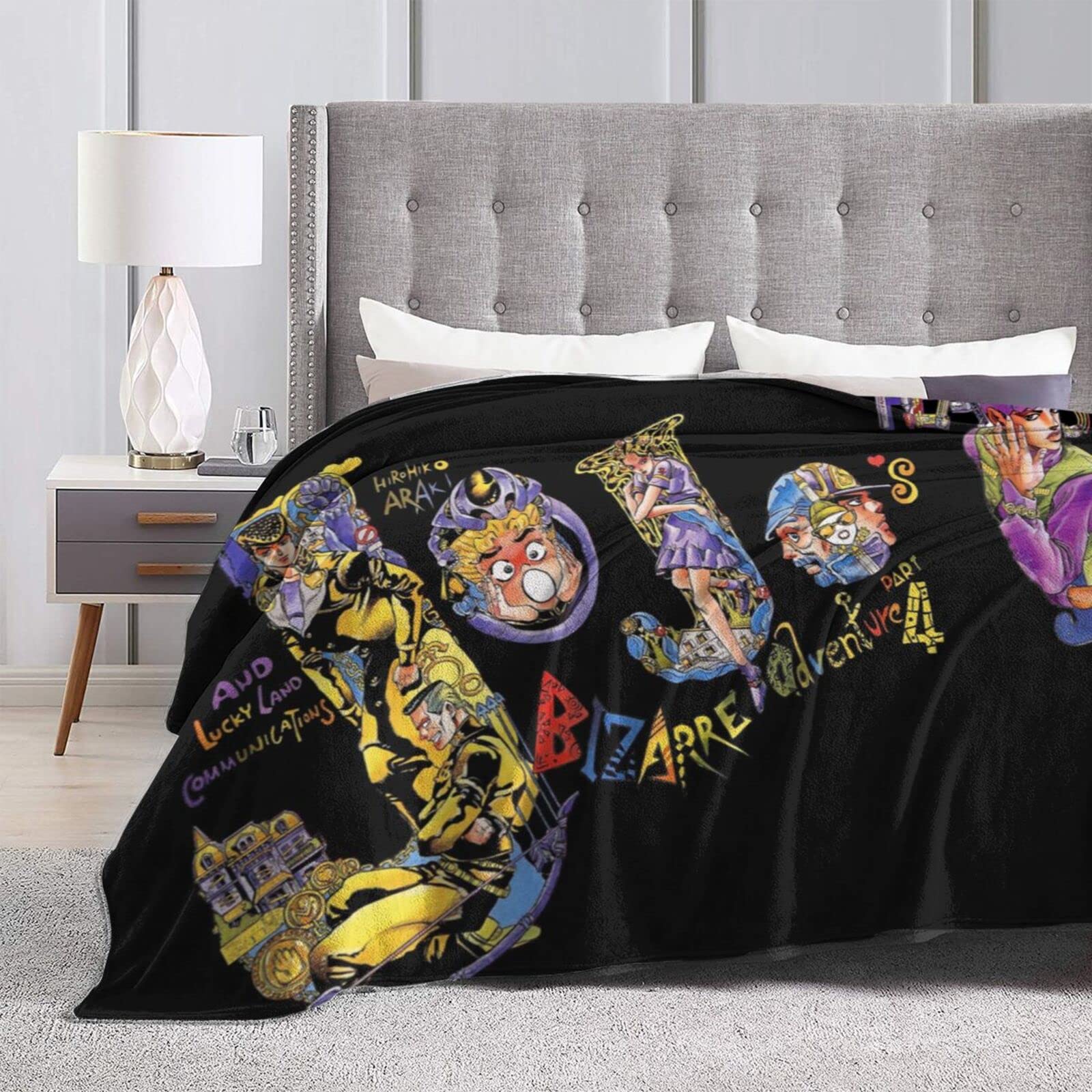 Amazon｜ジョジョの奇妙な冒険 黄金の風 ブランケット フェルト生地