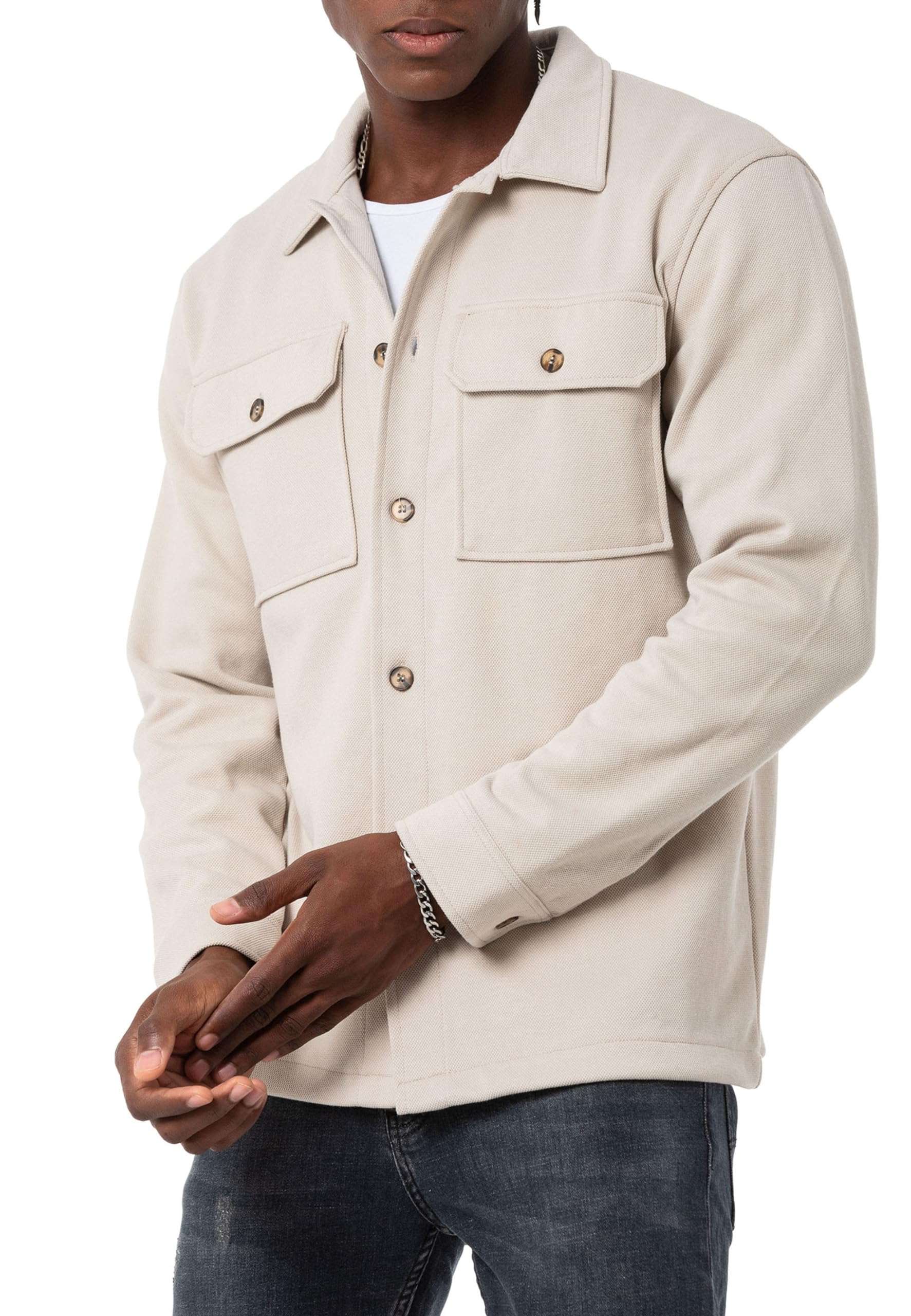 Redbridge Oversized Overshirt im minimalistischen Design Hemdjacke ideal für Casual-Looks