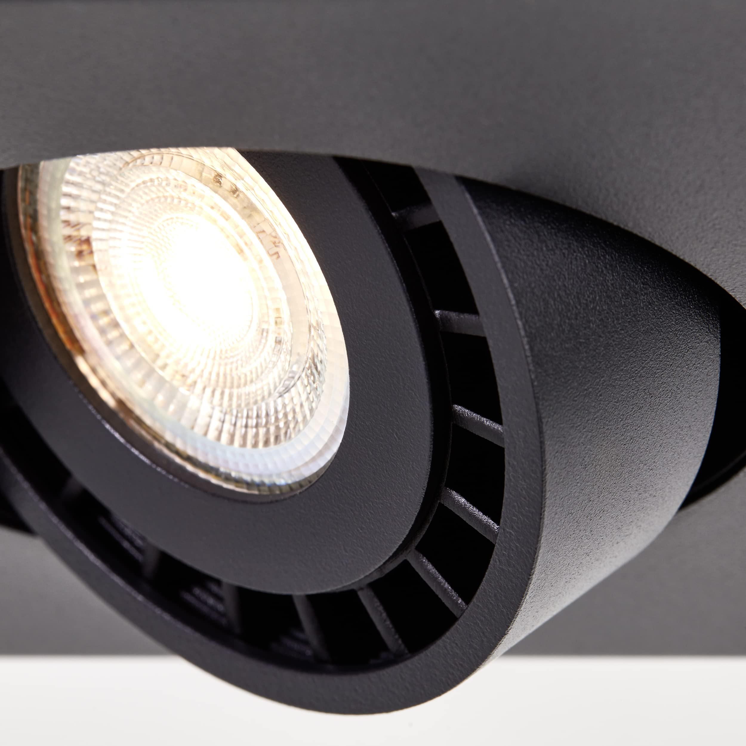 Brilliant Doro LED Deckenleuchte 2flg sand schwarz, Metall, 2x LED, GU10, 4,5 W, LED-Reflektorlampen inklusive (Lichtstrom: 345lm, Lichtfarbe: 3000K)