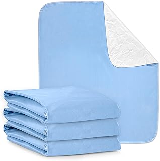 Washable Bed Pads - Reusable Waterproof Mattress Pad for Kids & Adults - Use as Seniors Incontinence Bed Pads, Potty Training, and Pet Pee Pads for Dogs and Cats - Pack of 3 - 24x36