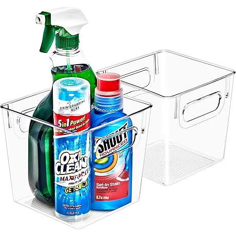 Sorbus Clear Plastic Storage Bins for Clothes