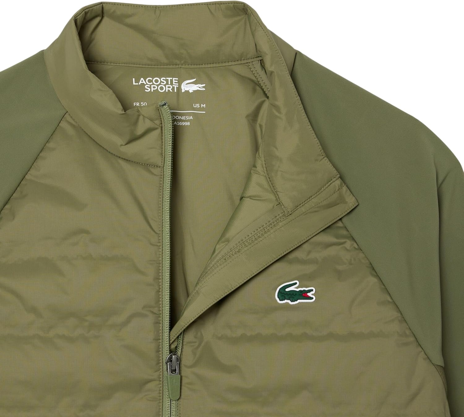 Lacoste Men's High Neck Quilted Golf Jacket