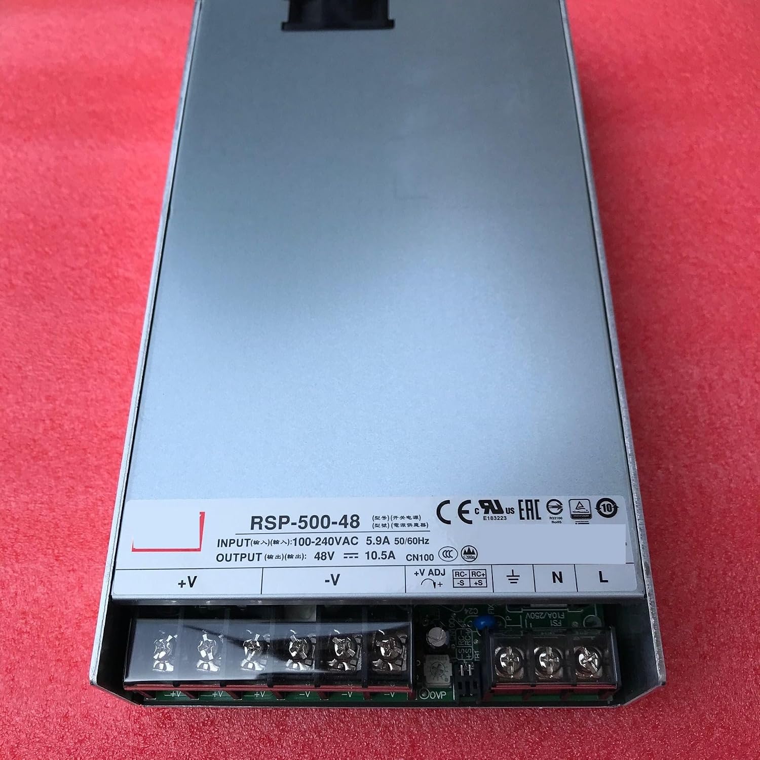 1pcs RSP-500-5 RSP-500-12 RSP-500-15 RSP-500-24 RSP-500-48 500W Single Output Power Supply(RSP-500-12)