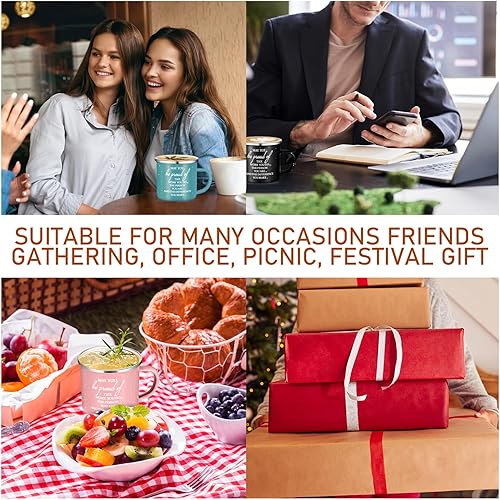 Miniatura 6 de Norme 10 tazas de regalo de agradecimiento, regalos de agradecimiento a granel para empleados, mujeres y hombres, tazas de café esmaltadas de 12
