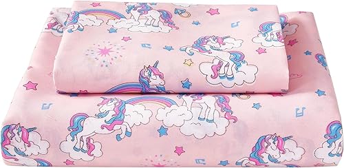 softan Juego de sábanas para niños y niñas, tamaño individual, sábanas de microfibra para niños, transpirable y sedosa, sensación suave, juego de