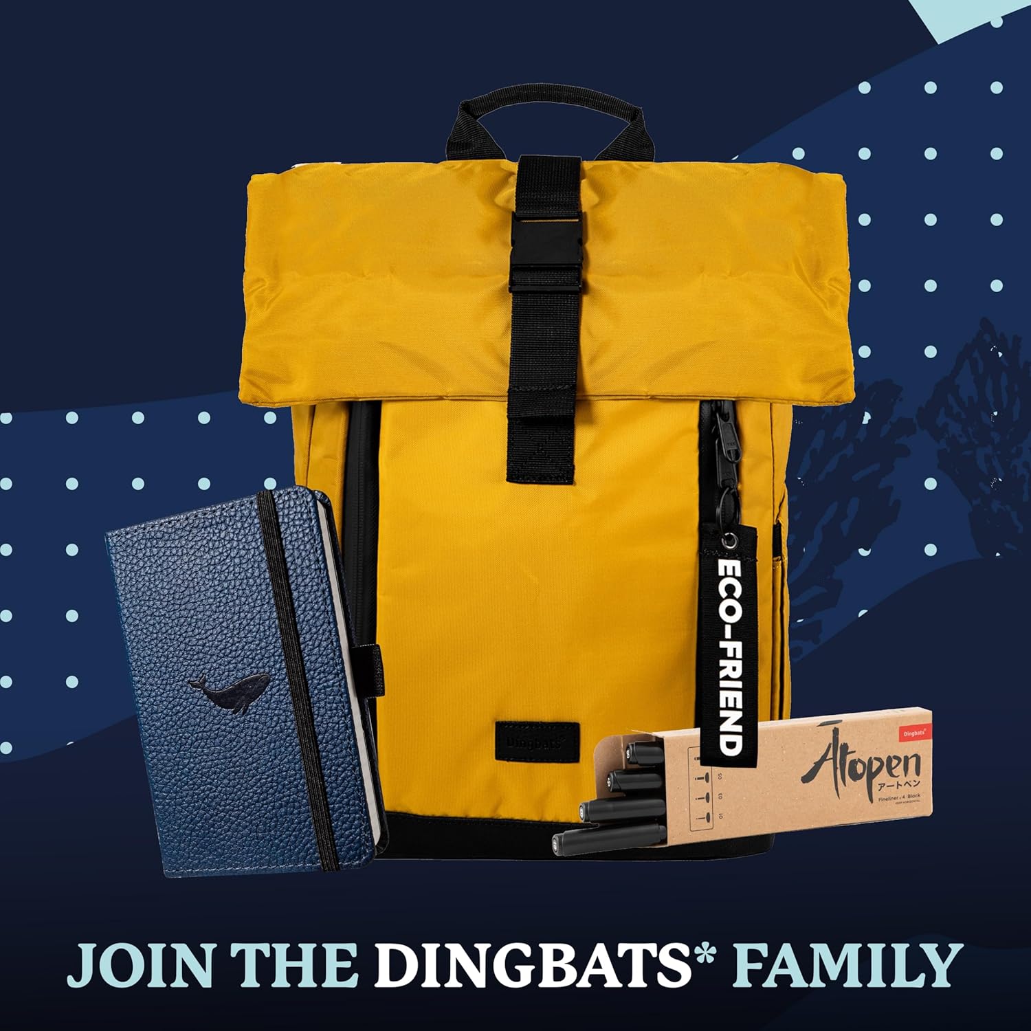 Dingbats* Wildlife A6 Lined Pocket Notebook - PU Leather Hardcover - Small Writing Journal for Work, Travel - Pocket, Elastic Closure, Bookmark - Image 7