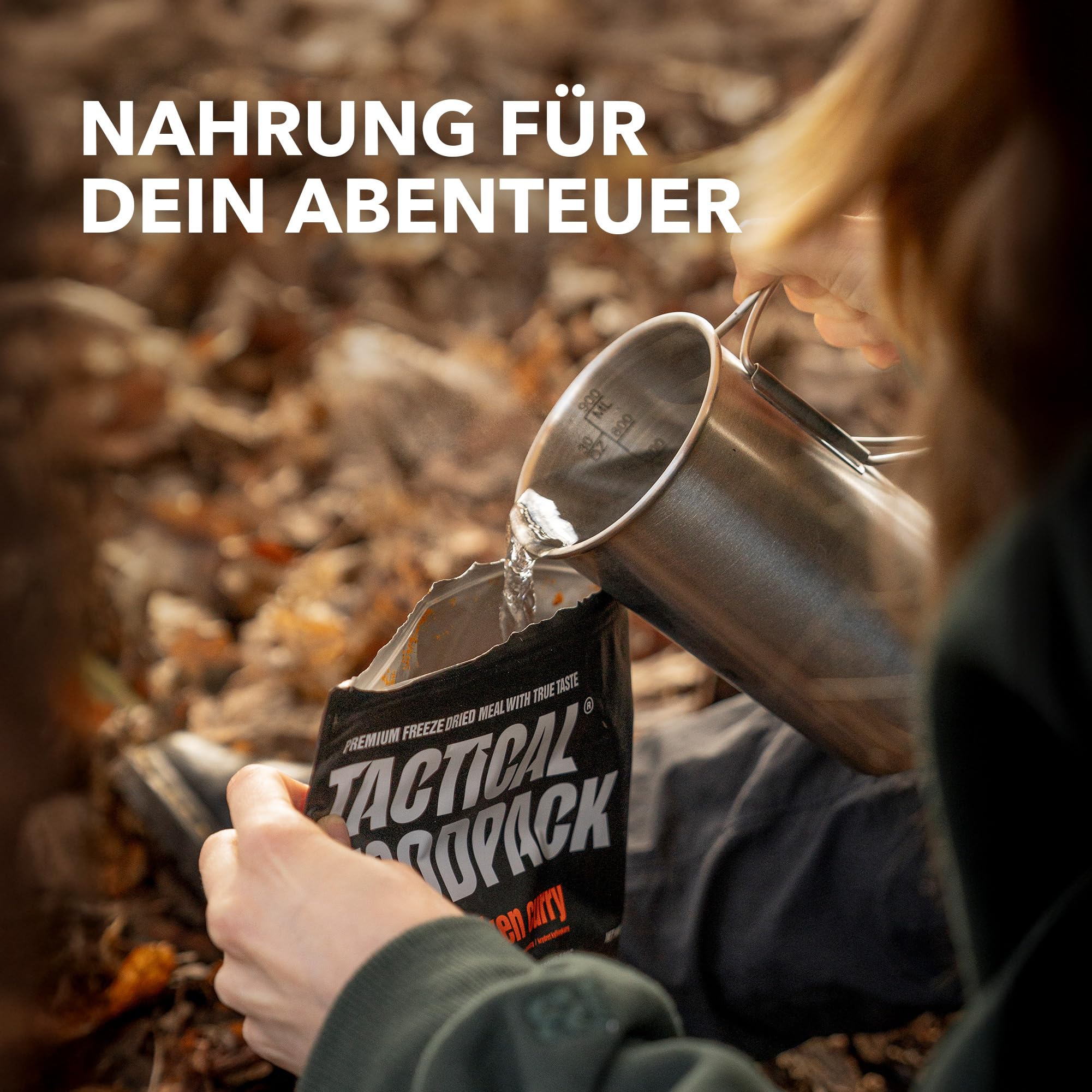 Tactical Foodpack 1 Day Mix Set – Gefriergetrocknetes für Outdoor - Rice Pudding, Chicken Curry & Beef Pot – Mahlzeiten für Camping, Notfallrucksack & Survival Kit – Frühstück bis Abendessen