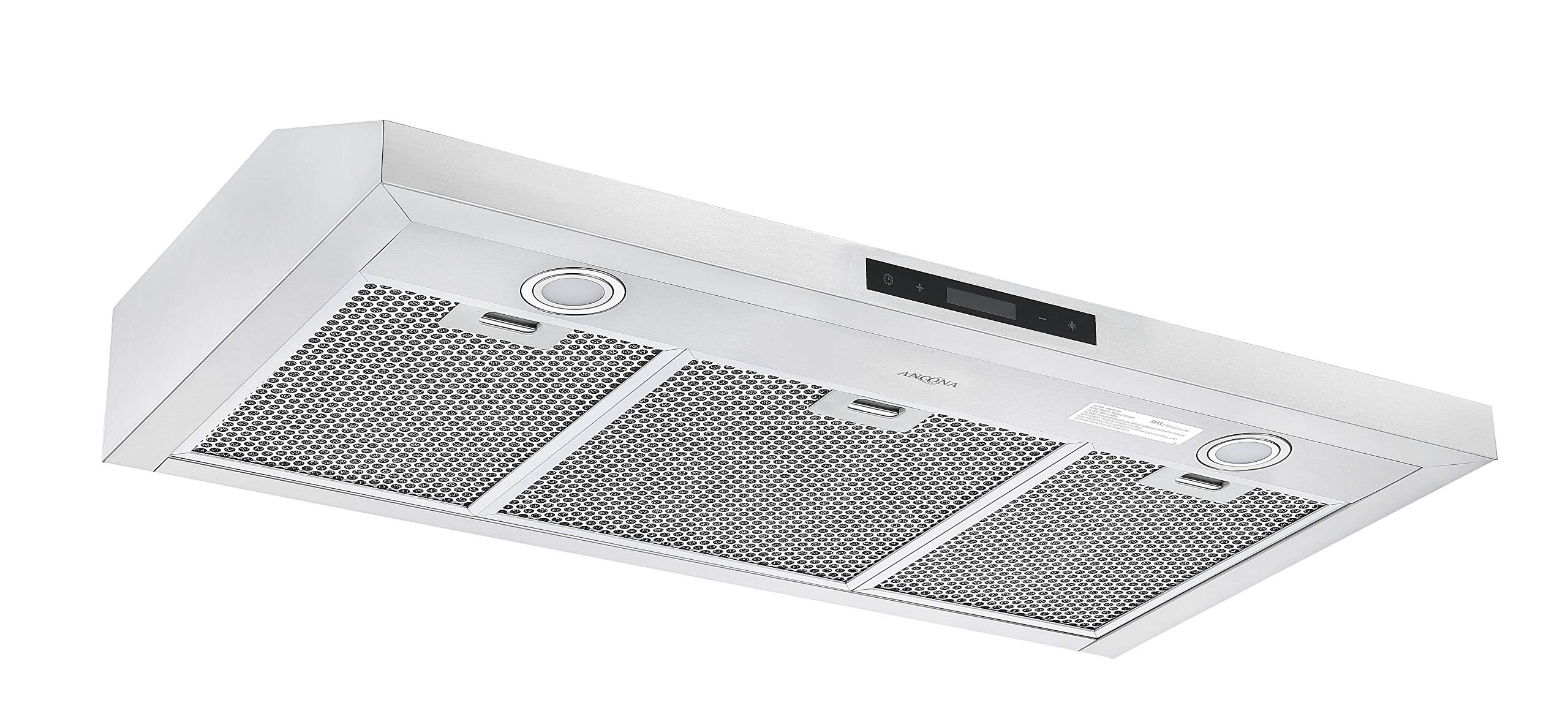 Ancona AN-1298 Slim S2C 36" 550 CFM Ducted Under Cabinet Range Hood in Stainless Steel