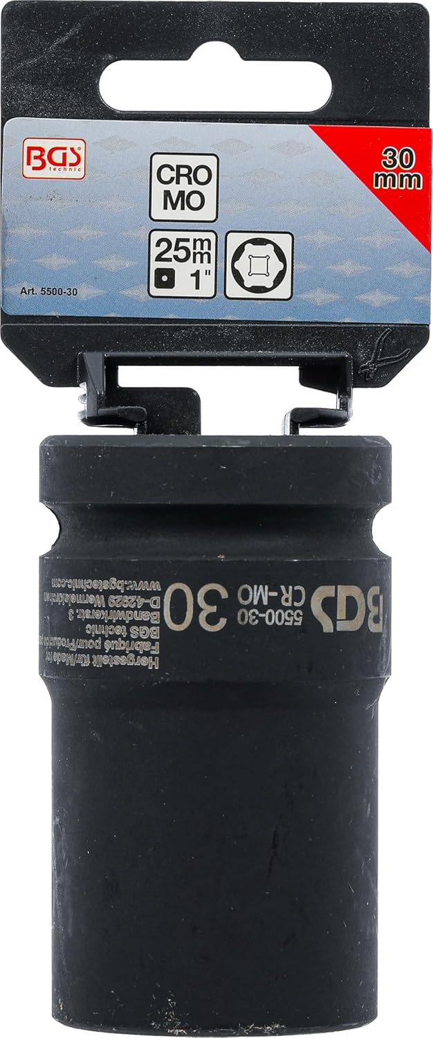 BGS 5500-30 | Impact Socket Hexagon, deep | 25 mm (1") Drive | 30 mm