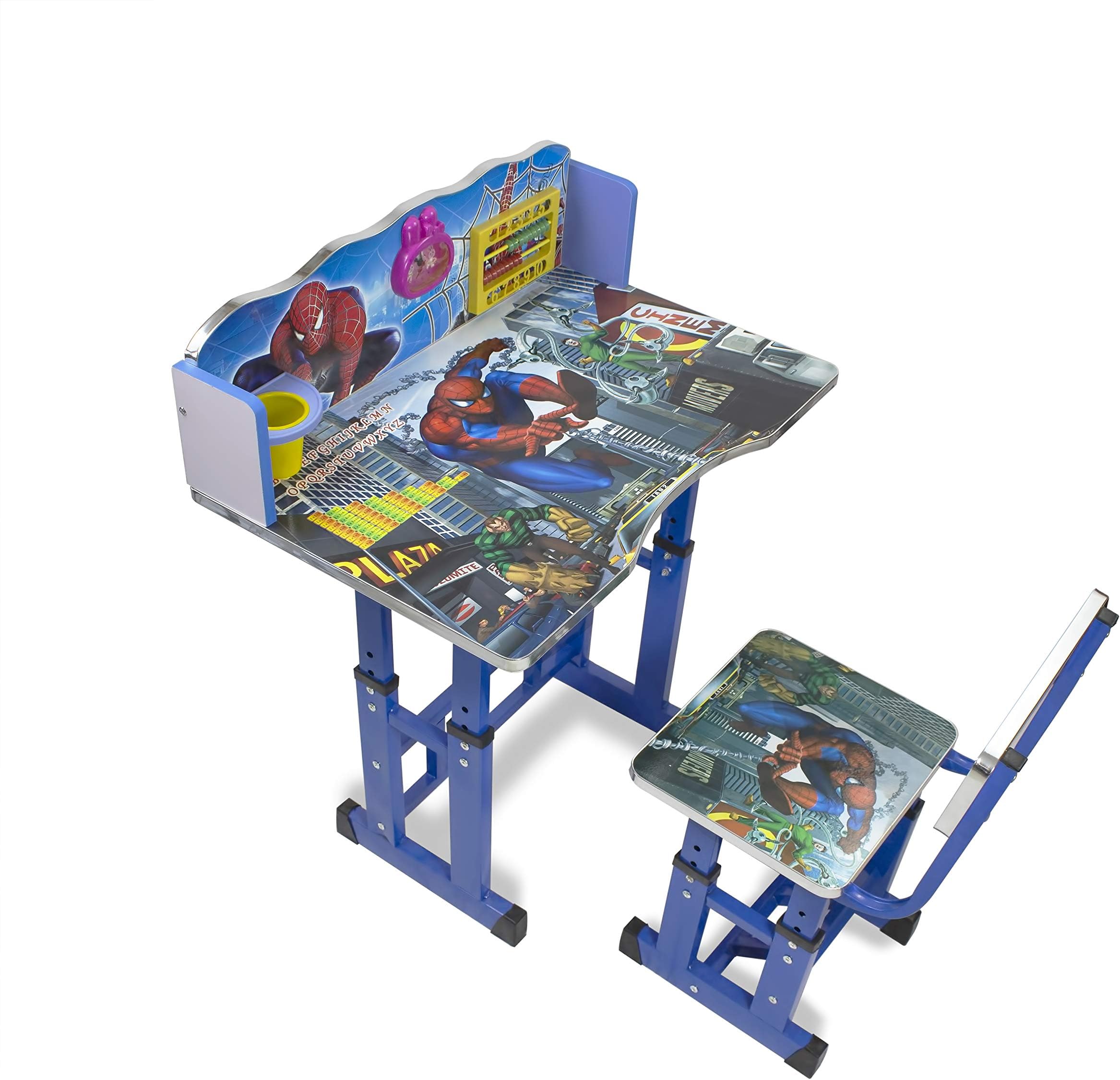 URBANDAILY Adjustable Height Baby Desk Study Table and Chair Set for Kids B09