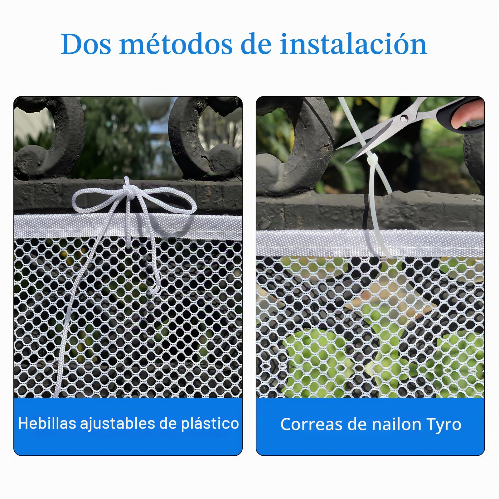 Mallas para Barandillas de Escaleras, 300 x 90cm Red de Seguridad para Bebés y Perros, Red de Seguridad para Niños, Red de Protección del Balcón Barandilla Escaleras, para Niños, Mascotas y Juguetes