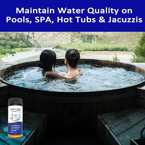 Miniatura 7 de Tiras de prueba para bañera de hidromasaje (125 tiras) - Kit de prueba de SPA - Tiras de prueba de bromo para bañera de hidromasaje - Tiras de