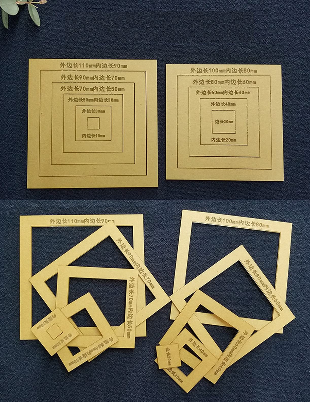 Juego de plantillas acrílicas, suministros de costura, herramientas de manualidades para principiantes, bricolaje, patchwork, costura, ropa, manualidades