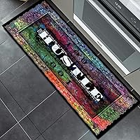 Vista 25 de JUST BREATHE Alfombras negras y doradas de 100 dólares, alfombra antideslizante con parte trasera de goma para cuarto de servicio, alfombra