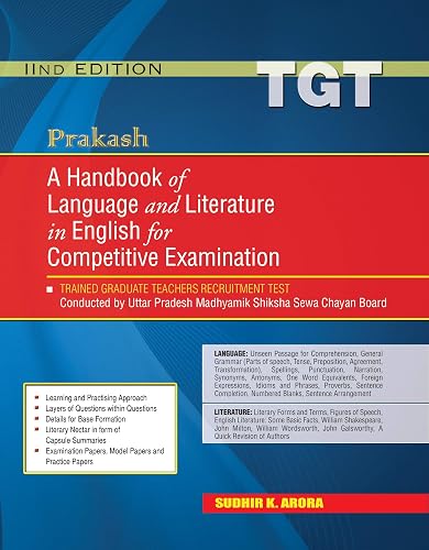 Prakash A Handbook of Language and Literature in English for Competitive Examination (TGT)
