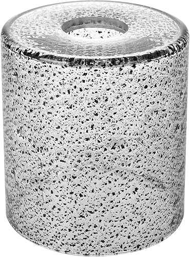 HGHYjrxfkl 1 paquete de pantalla de lámpara de vidrio esmerilado negro, pantalla de lámpara de vidrio esmerilado negro cilíndrico con filtro de