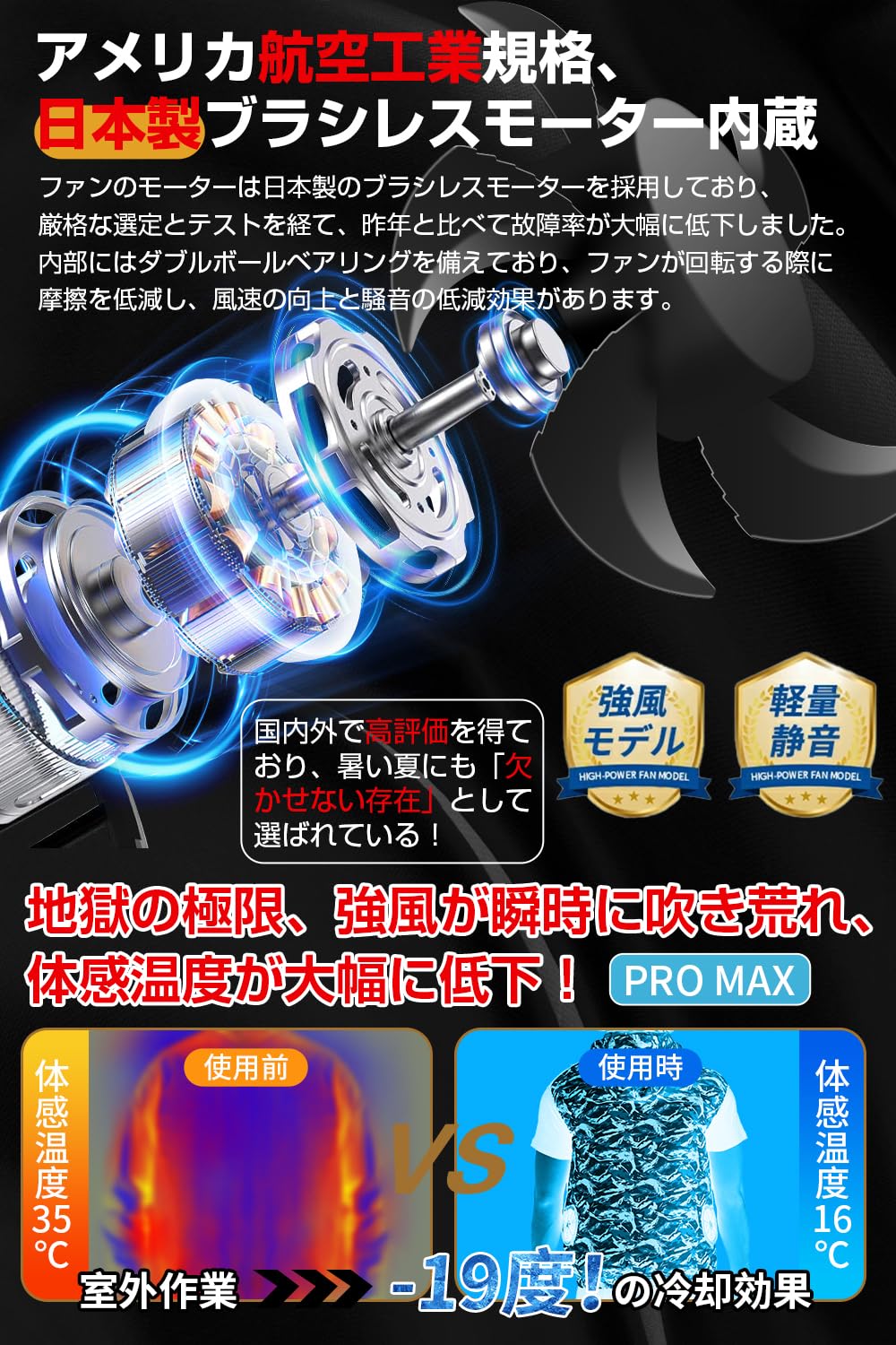 Amazon.co.jp: 【53V超高出力 46500mAhバッテリー】ファンバッテリー