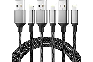 Lightning Cable 2 FT, 3-Pack Rapid-Charging iPhone Cable 2 Foot