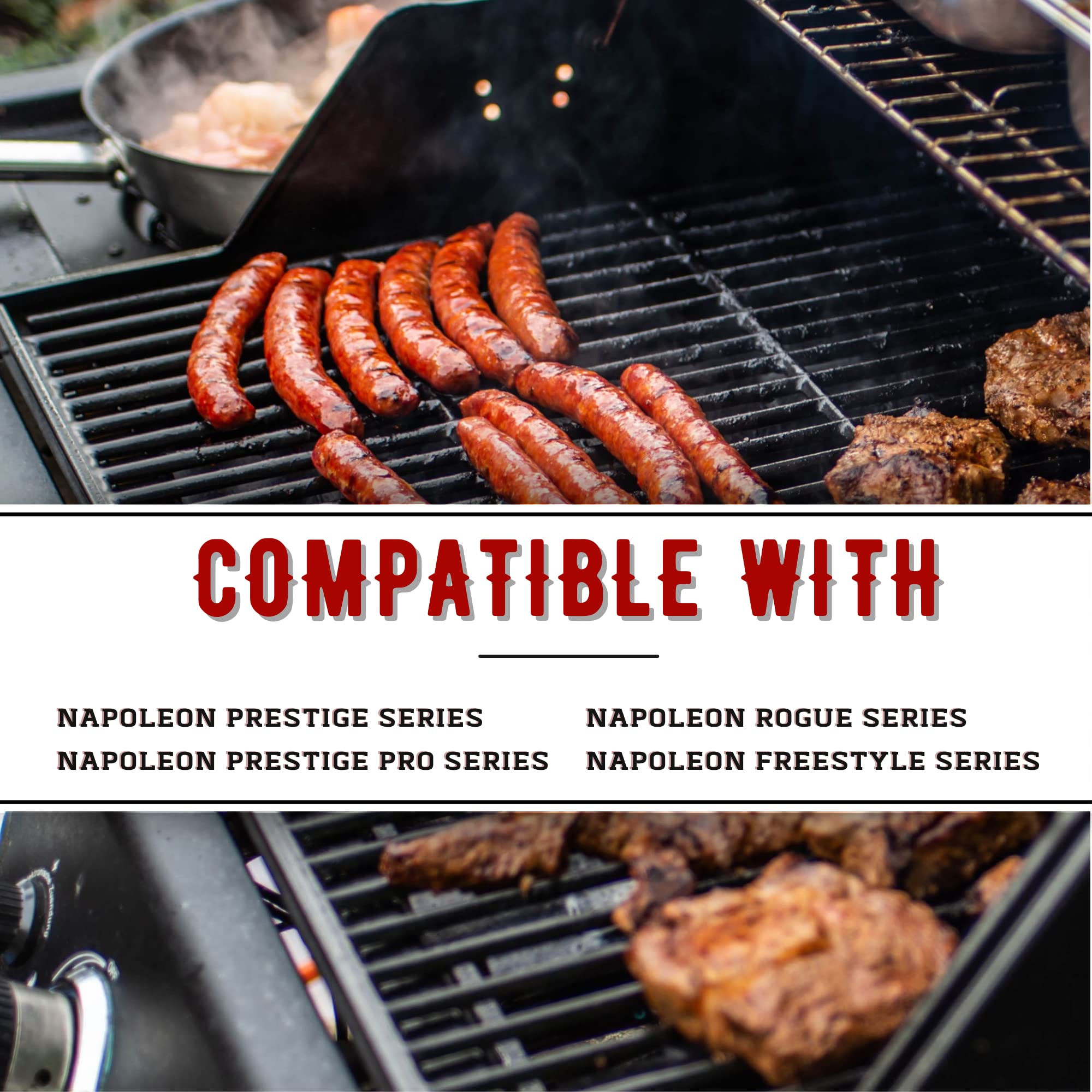 Uniflasy 67047 Bandeja De Captura Para Parrilla Weber Spirit/Spirit II 200/300, Genesis Y Genesis II LX200/300, Bandeja De Goteo Para Weber Traveler Con Revestimiento De Aluminio 6415, Reemplazo Para