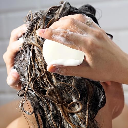 Miniatura 6 de Barra acondicionadora sólida para cabello normal y seco que hidrata y nutre, sin sulfato, natural, ecológico, sostenible, cero residuos, 3.53 onzas