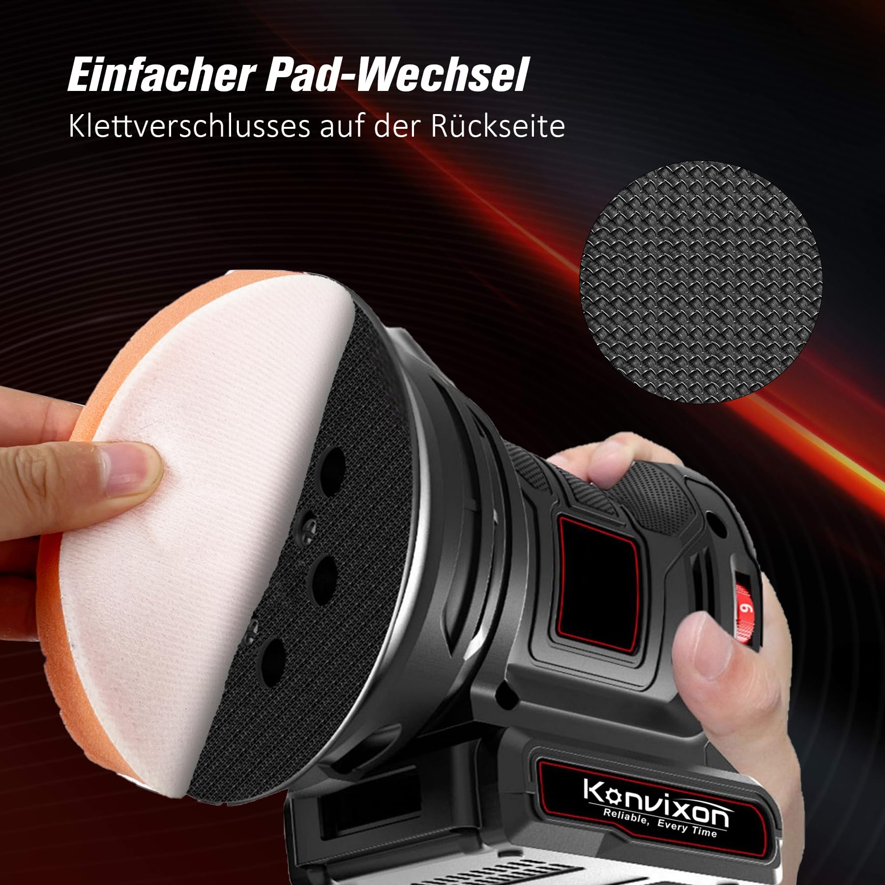 7tlg 150mm Polierpad Klett Set, Konvixon Waben Polieren Schwämme, Auto Polierpads, Wachs Polierschwamm Waschbar, Polishing Pad,vielseitiges Polierschaum Set für Exzenter Poliermaschine Schleifmaschine