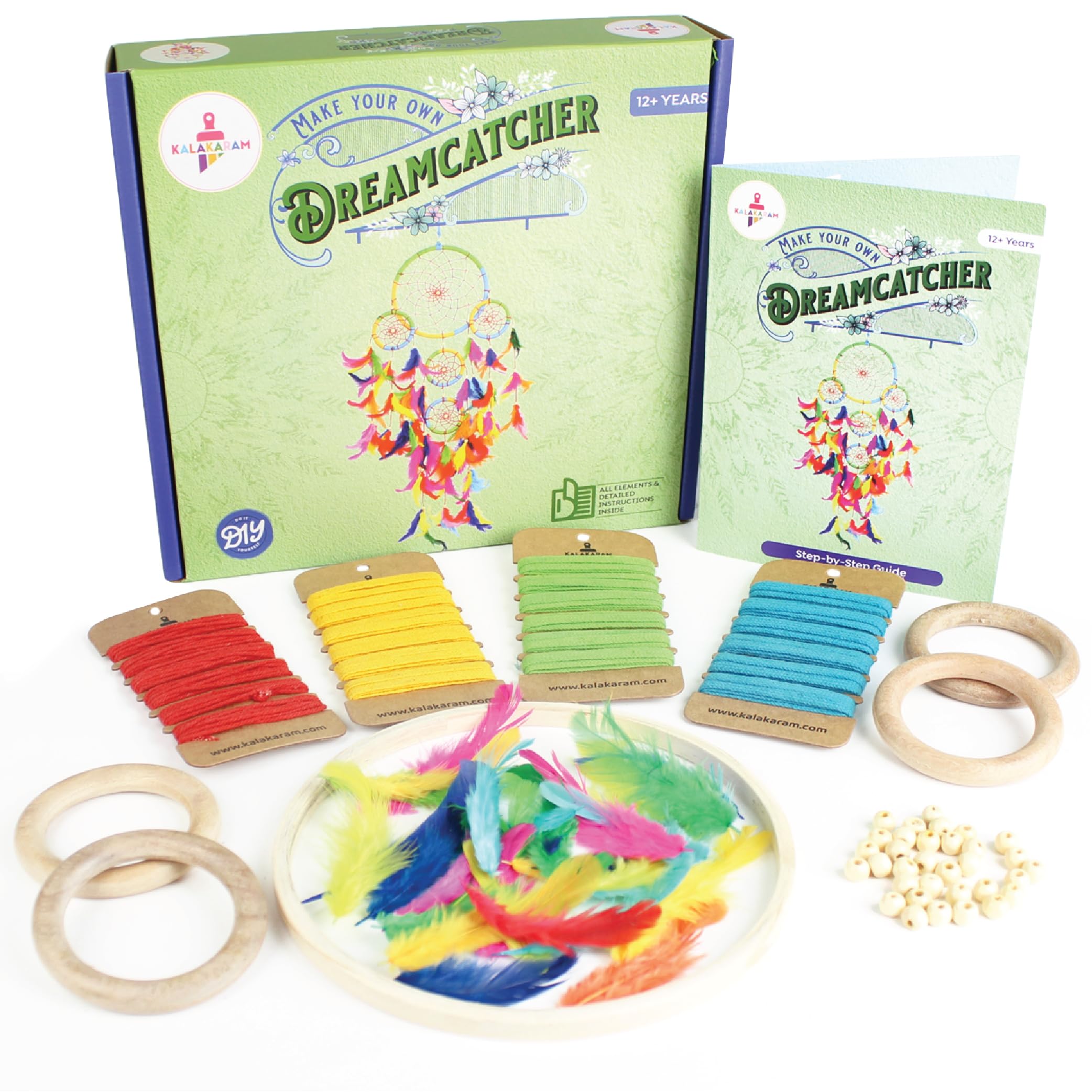Kalakaram DIY 5 Ring Dream Catcher Making Kit, Build Yourself a Stunning And Magical Dream catcher Using Wooden Rings, Feathers, Beads And Colorful Yarns, Decorative Item for Room, DIY Craft Kit, DIY Kit for Girls, Activity Kit for Kids (B0B39GRB1T) Amazon Price History, Amazon Price Tracker