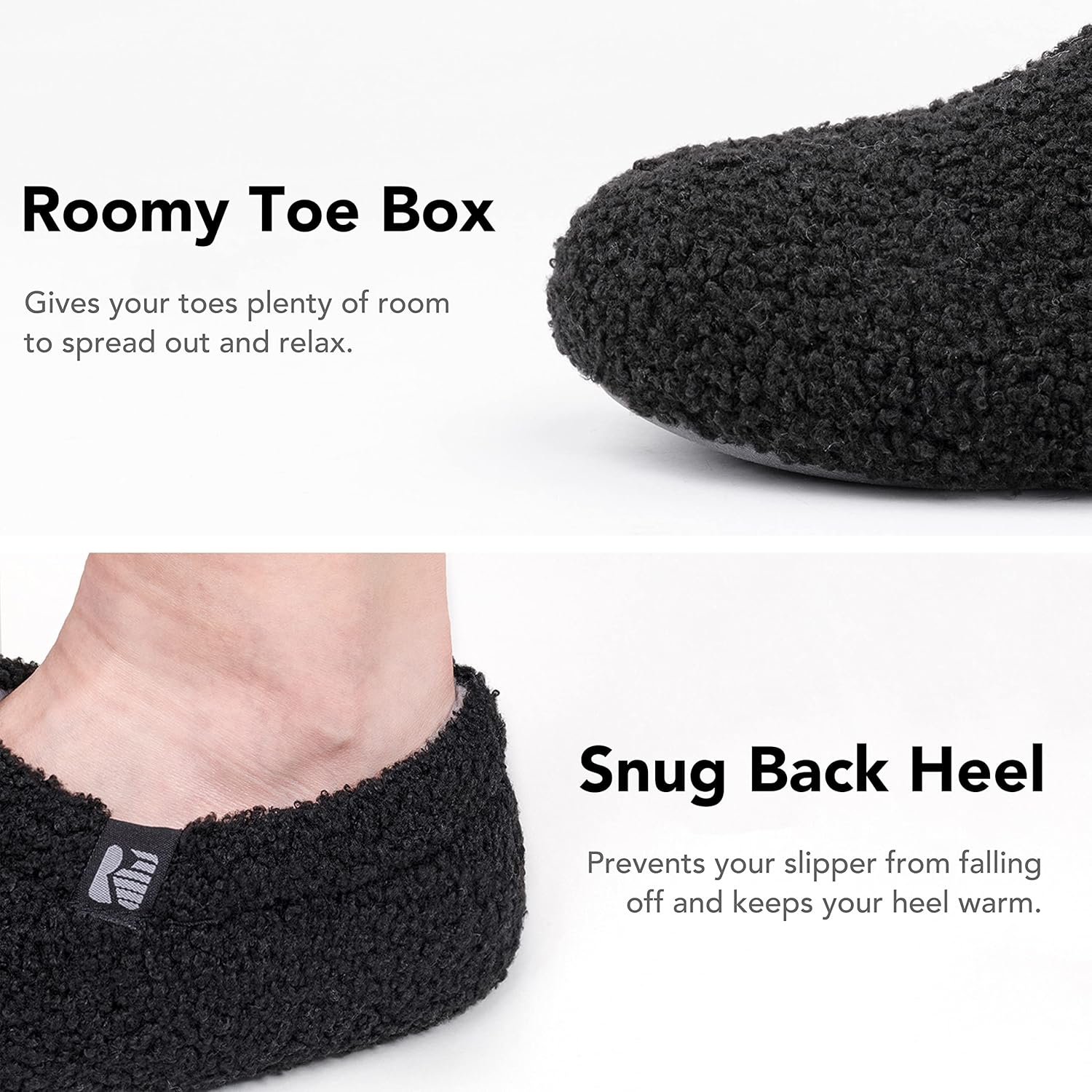 RockDove Women's Teddy Fleece Closed Back Indoor Slipper - Image 3