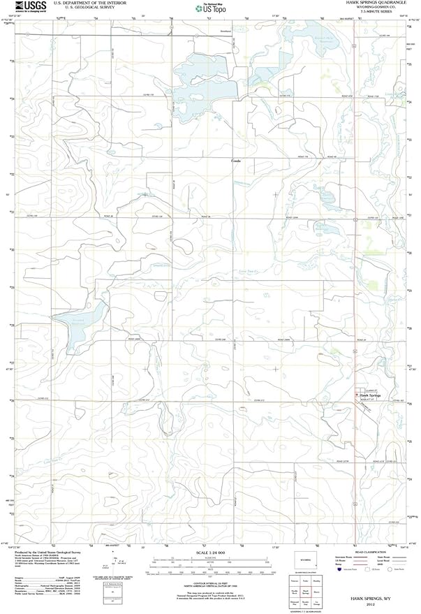 Hawk Springs Wyoming Map Amazon.com: 2012 Hawk Springs, Wy - Wyoming - Usgs Historical Topographic  Map : 18In X 24In: Posters & Prints