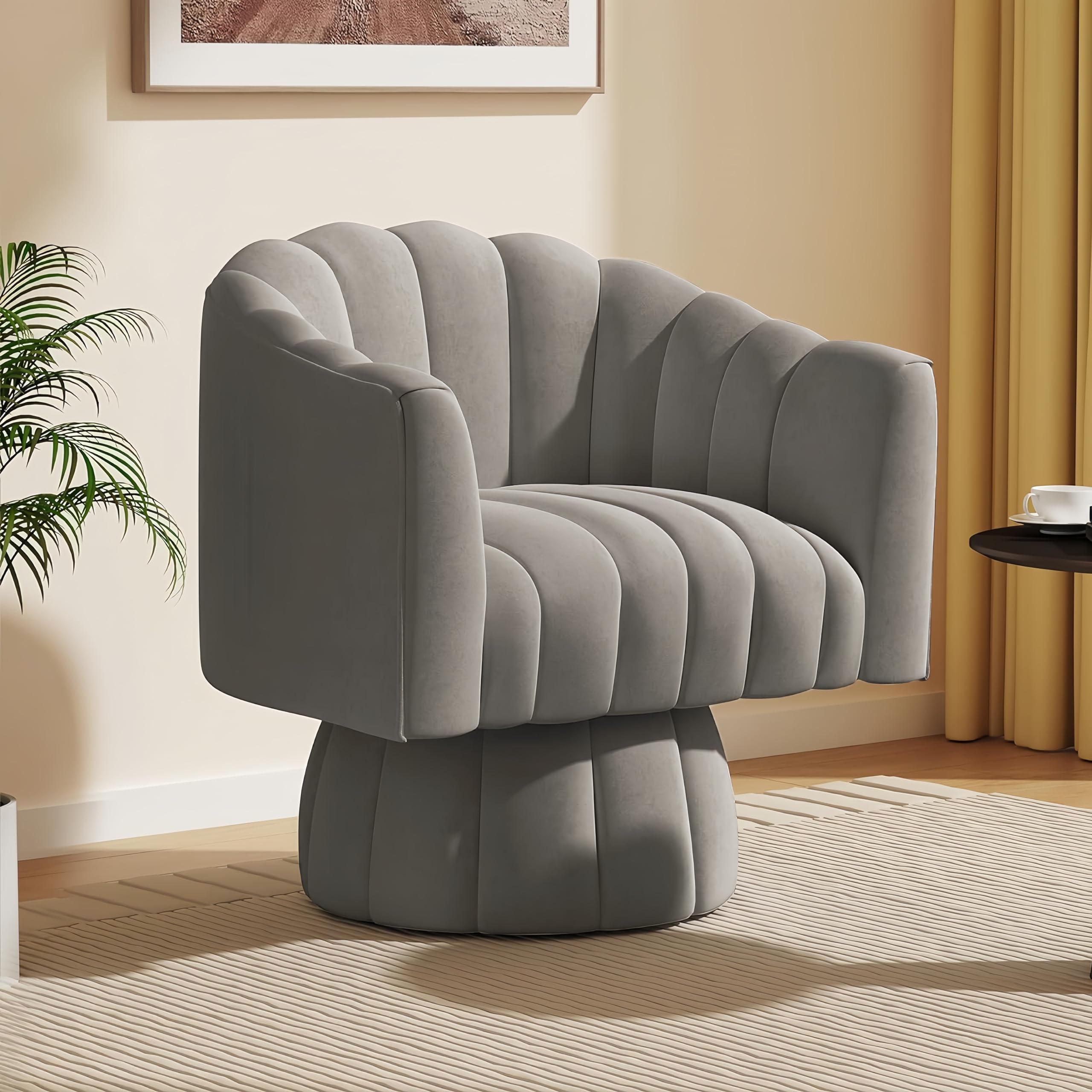 Zinc Dfs Large Swivel Chair Accent Chair Mid Century 360 Degree
